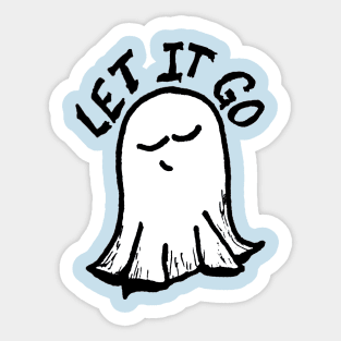 LET IT GO Happy Ghost Baby Sticker